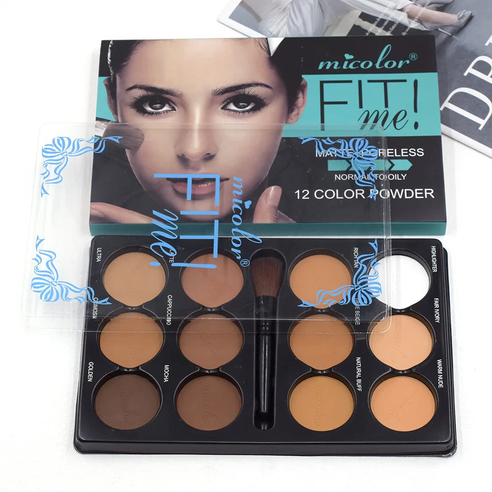 Blushoria Coffee Sculpt Contour Palette (12 Shades)